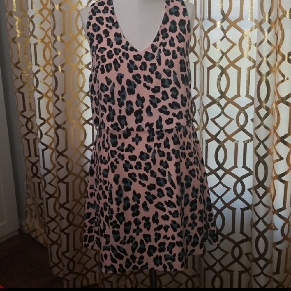 1. State cheetah print dress